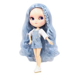 Dolls ICY Fortune Days factory joint body 30cm natural skin blue dice styling curls hair DIY sd gift toy 230426