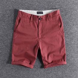 Men's Shorts Six Colour casual shorts men's summer wear shorts in five trouser cotton bullet trend Personalised solid Colour 0227 sale 230426