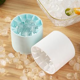 Baking Moulds Ice Tray Useful Cocktail Beverage Cylinder Shape Cube Maker Easy Filling For Summer