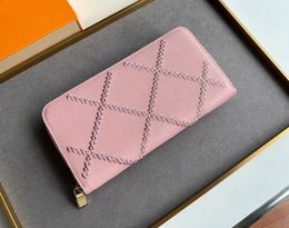 Womens designer wallets luxurys Zippy purses flower letter Vernis long card holder high-quality woman fashion small clutch bags with original box