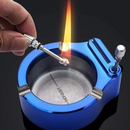 Creative Multifunctional Metal Ashtray Ten Thousand Match Lighter Cigarette Ash Tray Decorative Crafts Smoking Accessories