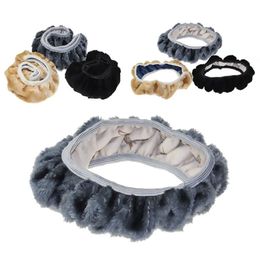 Steering Wheel Covers Microfiber Plush Cover For Winter Warm Universal 15 Inch Anti-Slip Odourless Auto CoversSteering