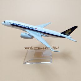 Aircraft Modle 16cm Air Singapore Airlines Airbus A350 350 Plane Model Alloy Metal Diecast Model Aeroplane Aircraft Airways Toys Gift 230426