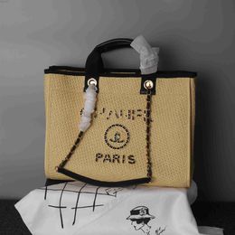 the Latest Top Designer Bag Shop Wholesale and Retail Spring Summer Small Fragrant Lafite Woven Shopping Beach Wandering Lingge Women's Single Shoulder Armpit