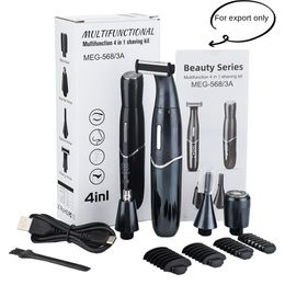 Four-in-One Electric Male Women's Shaver Hair Trimmer Private Nose Hair Eyebrow Trimming Trimmer Hair Removal Device