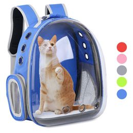 Strollers Cat Carrier Bags Breathable Pet Carriers Small Dog Cat Backpack Travel Space Capsule Cage Pet Transport Bag Carrying For Cats