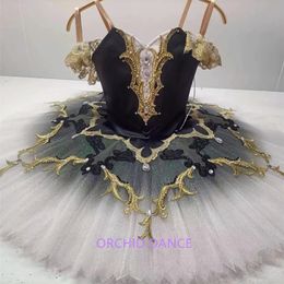 Dancewear Professional Custom Size High Quality Unique Design Girls Kids Adult Women Competition Performance Wear Black Ballet Tutu 231124