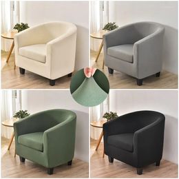 Chair Covers Stretch Spandex Club Tub Soild Color Single Relax Sofa Slipcover Armchair Cover Removable Washable Furniture Protec