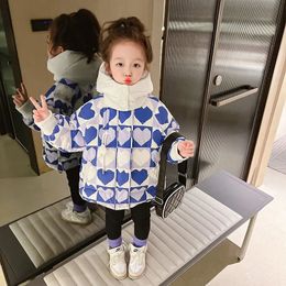 Clothing Sets Girls Padded Cotton Clothes Children s Jacket Autumn and Winter Velvet Baby Girl Coat 231124