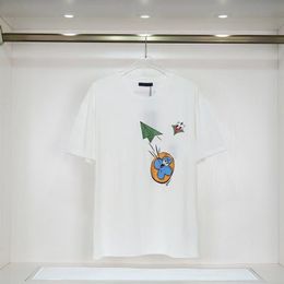 Дизайнерская футболка Мужская Hals Mobile Castle Мужская с короткими рукавами из чистого хлопка с круглым вырезом Маленькие футболки с пламенем для пар Универсальный повседневный карманный топ Женская футболка
