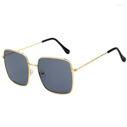 Sunglasses Luxury Designer For Women Men Fashion Women's Oversized Sun Glasses UV 400 Retro Square Shades 1K8D8