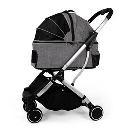 Strollers Foldable Detachable Pet Stroller Light And Practical Cat And Dog Stroller Exquisite Small Bag Carrying Cabin