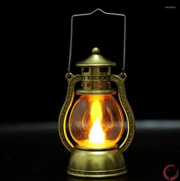 Night Lights Led Light Retro Oil Lamp Halloween Festival Bar Home Party Decoration Props Energy-Saving Battery Powered Ornaments Lantern