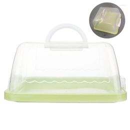 Storage Bottles Portable Plastic Square Cake Box Cupcake Dessert Container For CASE Handheld R7UB