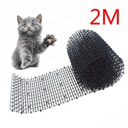 Cages 2M Garden Cat Scat Mat Anti Gatos Prickle Strips Keep Cat Away Safe Plastic Spike Cat for Puppy cat dog supplier