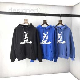Men's Hoodies & Sweatshirts popular spring and summer new high grade cotton printing short sleeve round neck panel T-Shirt Size: Color: black white men hoodies E6T0