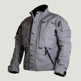 Men's Jackets Tactical Military Jacket Mens Multi Pocket -resistant Special Agent Cargo Male Outdoor Hunting Combat CoatsMen's Men'sMen's