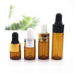 Eye Dropper Bottle Empty Tincture Bottles for Essential Oils Droppers Containers Refillable Glass Dropper Wljnk