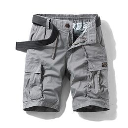 Men's Shorts Mens Summer Cotton Army Tactical Cargo Shorts Fashion Khaki Multi-pocket Casual Short Pants Loose Military Shorts Men 230426