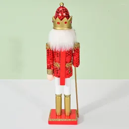 Garden Decorations Nutcracker Christmas Nutcrackers Decorative Figures Wooden Craft Small Ornaments