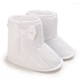 First Walkers Born Toddler Shoes Winter Baby Girls Soft Sole Warm Snow Boots Infant Little Girl Thick Wool Velvet Lining