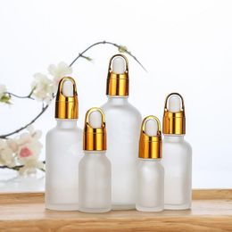 Frosted Glass Dropper Bottle Empty Essential Oil Bottles 5ml 10ml 15ml 20ml 30ml 50ml 100ml Glass Bottle Bdjti