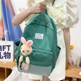 Backpack 2023 Small Fresh And Fashionable Bear Leisure Back Pack Large Capacity Outdoor Travel Student School Bag