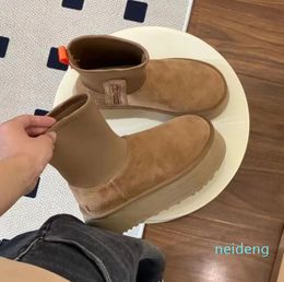 boot high cut Mini boots Slippers Height Women Platform Boot Australian Winter mustard seeds chestnuts slipper