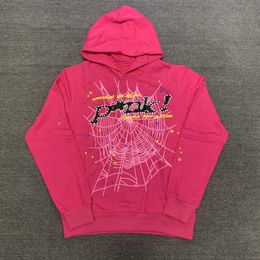 Men's Hoodies Sweatshirts Ss Spider Pink Spder Hoodies Young Streetwear Thug Angel Hoody Men Women Web Pullover Fast Delivery OT10