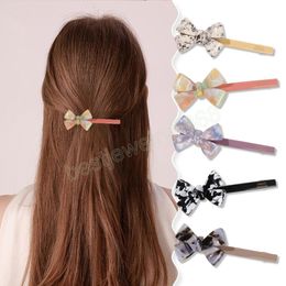 Acetate Hair Clips For Girls Women Korean Bows Barrette Sweet Summer Hair Accessoires