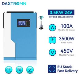 DAXTROMN 3.5KW Solar Inverter 48V 220V 500VDC Off Grid Hybrid Inverter Pure Sine Wave 100A MPPT Solar Controller With Wifi