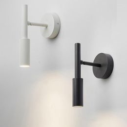 Wall Lamps Modern Simple LED Rotatable Adjust Aluminium 3W Spotlight Bedside Reading Light El Bedroom Sconce Fixture
