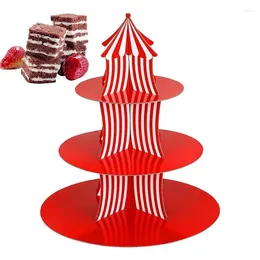 Bakeware Tools Paper Cupcake Stand Tower Display Christmas 3 Tiers DIY Craft Dessert Rack For Wedding Cake Home Party Decor