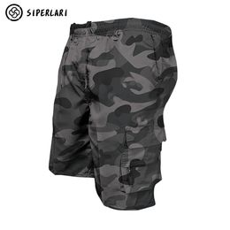 Men's Shorts Men's Cargo Shorts Drawstring Tactical Pants Men Cargo Pants Jogging Beach Pants Loose Shorts Summer Cotton Multipockets 230425