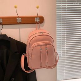 School Bags Design Women Soft Leather Backpack Fashion Cute Travel Brand Preppy Style Shoulder College Girls Daypack Feminina Mochila