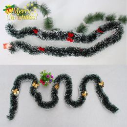 Decorative Flowers Shining Christmas Wreath Ornament Wall Hanging Decorations Pendant Party Festival Accessories Mini Ball For Car