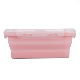 Dinnerware Sets Collapsible Silicone Storage Container High Temperature Resistant Microwave Safe Lunch Box Environmental Friendly Bento