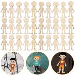 Storage Bottles Graffiti Accessory Hand-painted Figure Cutouts Wood Embellishments Handmade Painting Baby Playpin