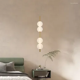 Pendant Lamps Nordic White Glass Chandelier Gold Metal For Bedside Living Room El Shop Office Art Deco Lighting Fixtures Cord Adjustable