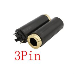 Lighting Accessories Other 5Pcs Black 3.5 Mm 3 Pin Audio Female Jack 3Pole Stereo Socket Earphone DIY Wire ConnectorOther