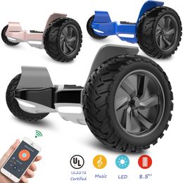 Other Sporting Goods Hoverboard 85 Inch OffRoad Electric SelfBalancing Scooters AllTerrain Hover EScooter Board Bluetooth For Adult Kids 231124