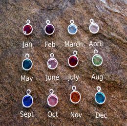 12Pcs Whole set Birthstone Dangle Pendant Charm for Personalized Necklace Bracelet Earring Jewelry Making9539446