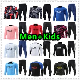 22 23 tracksuit football jerseys training suit jersey soccer jacket maillot survetement foot chandal jogging 22 2023 2024 men kids kit