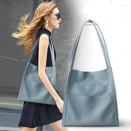 Evening Bags 2023 Women Bag Female Luxury Shoulder Ladies Soft Cowhide Genuine Leather Belt Design Tote Bucket Handbags