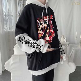 Women's Hoodies Sweatshirts Demon Slayer Anime Hoodies Long Sleeve Casual Harajuku Men Women Sweatshirt Cool Kimetsu no Yaiba Daki Plus Size Manga Hoodie