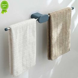 Bathroom Accessories Punch-free Towel Holder Bathroom Wall Hanging Multifunction Rack Double Column Kitchen Storage for Home
