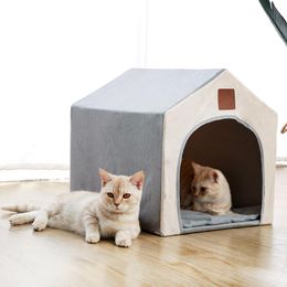 Mats Portable Foldable Pet Dog Tent House Breathable Pet Cat House with Net Outdoor Indoor Mesh Cat Small Dog Bed House 40*45*42cm