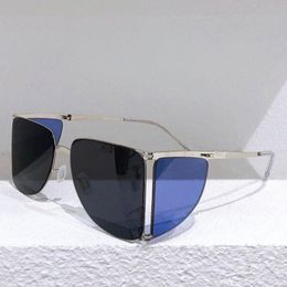 Mens sunglasses HL001 metal frame ultra-thin lens fashion party glasses side protection eye corner UV400 personality trend high quality with original box