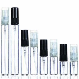 2ml 3ml 5ml 10ml Glass Mist Spray Bottle Refillable Perfume Bottles Sample Vial Travel Cosmetic Container Hecbb