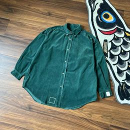 Men's Casual Shirts Japanese Washed Old Spring And Autumn Corduroy Long Sleeved Shirt Jacket Men Streetwear Harajuku Trendy Coat